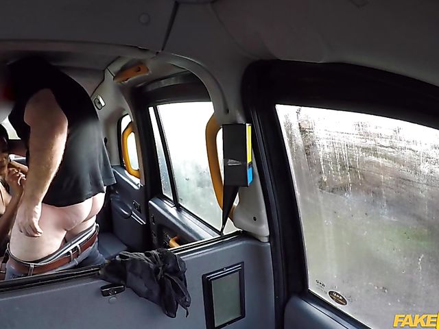 Fake taxi ebony Asia Rae takes white driver's cock in the backseat