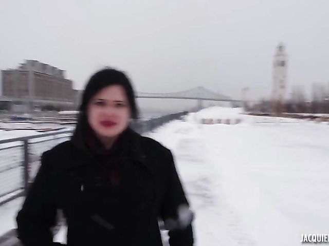 Sex with chubby lingerie lady featuring French Canadian Lizbeth