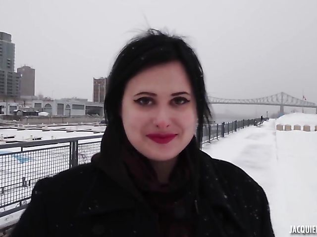 Sex with chubby lingerie lady featuring French Canadian Lizbeth