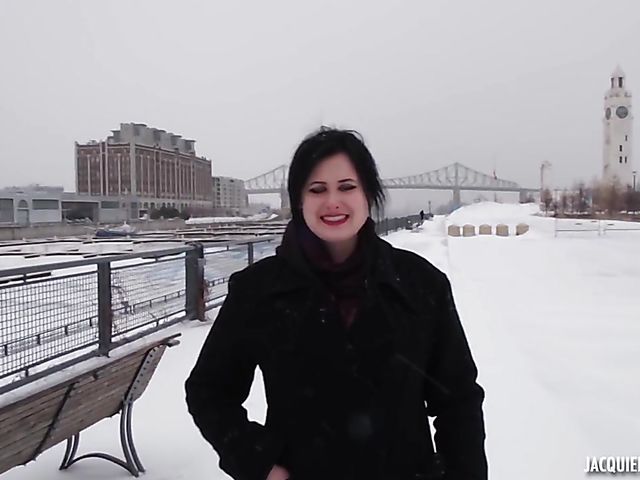 Sex with chubby lingerie lady featuring French Canadian Lizbeth