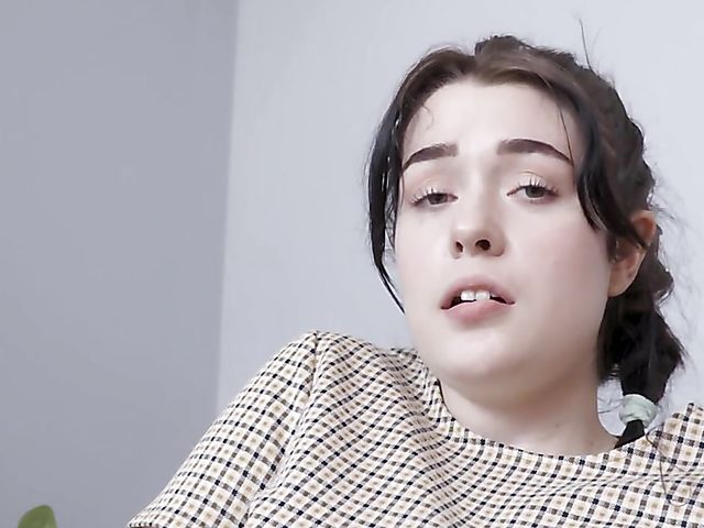 Pantyhose dildo addict with a lovely bush called Casey