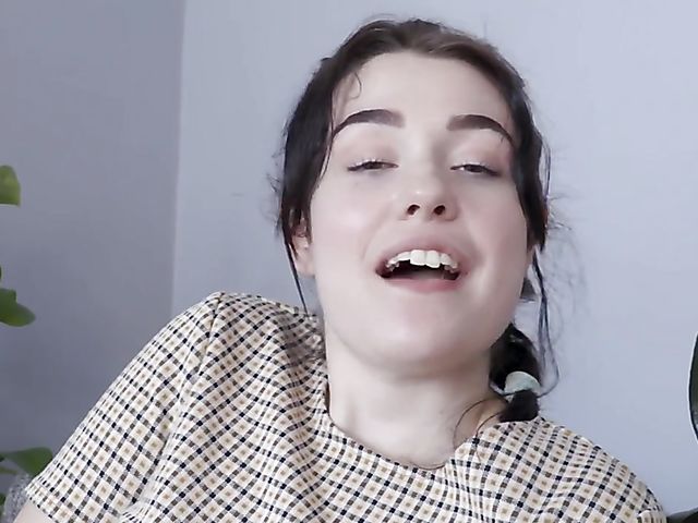 Pantyhose dildo addict with a lovely bush called Casey