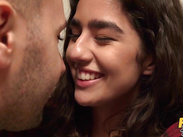 Leanne Lace & Aaeysha - Two girls one guy three-way in the hostel