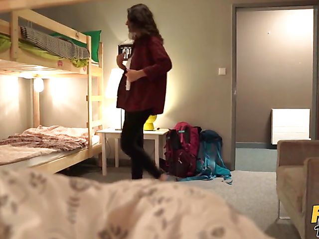 Leanne Lace & Aaeysha - Two girls one guy three-way in the hostel