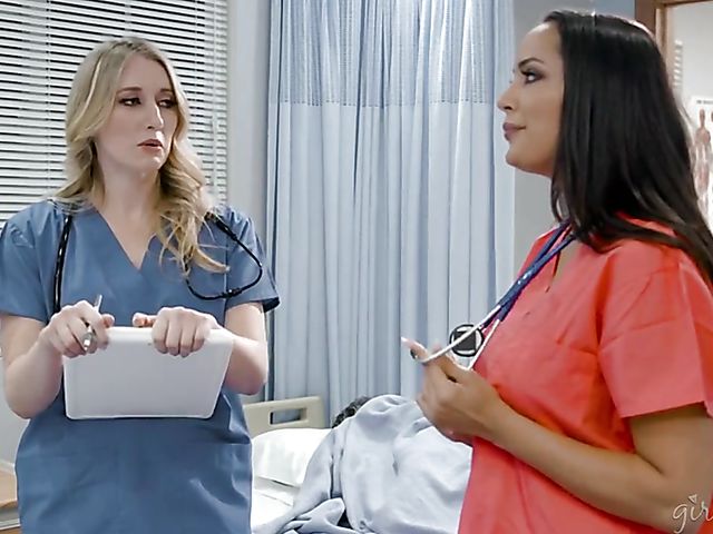 Lesbian doctor love in the hospital with Riley Reyes and Sofi Ryan