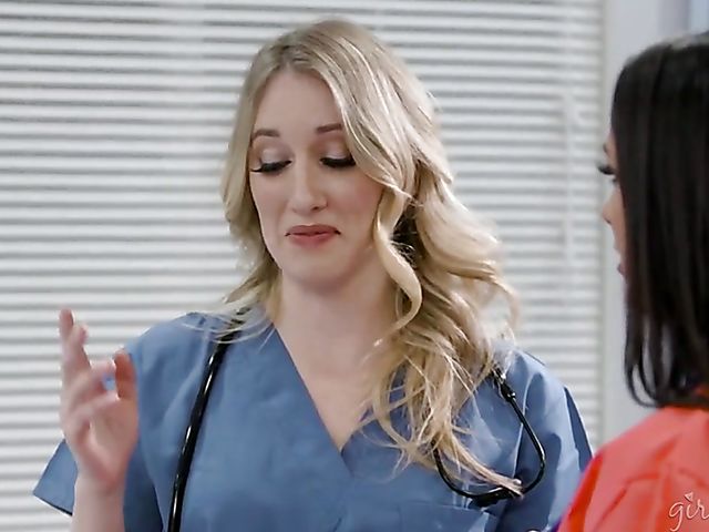 Lesbian doctor love in the hospital with Riley Reyes and Sofi Ryan