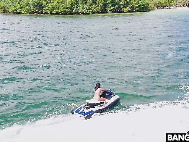 Hot big ass latina Alina Belles fucking on the island