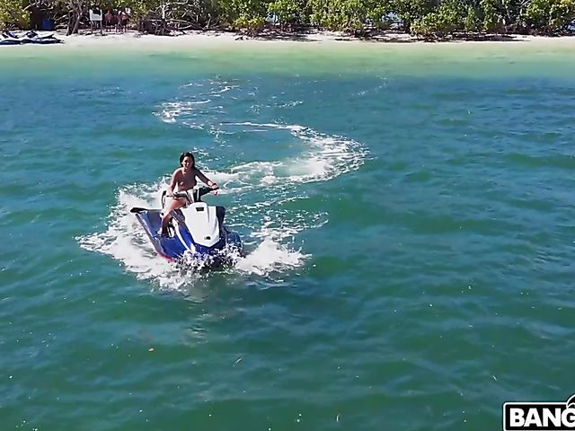 Hot big ass latina Alina Belles fucking on the island