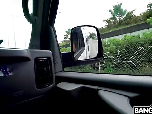 Redhead slut Missy Robins gets cash for sex in a van