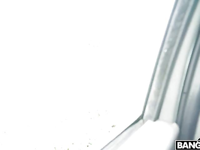 Redhead slut Missy Robins gets cash for sex in a van