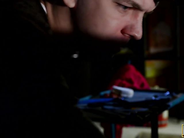 Amirah Adara anal in black stockings in the garage at night