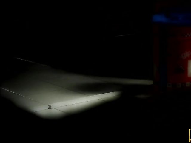 Amirah Adara anal in black stockings in the garage at night