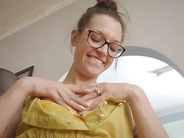 Spring cleaning and masturbation with hairy glasses girl Isha