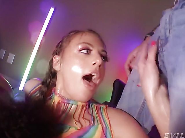 Anal oiled threesome with dripping wet squirting girls Gia Derza and Scarlit Scandal