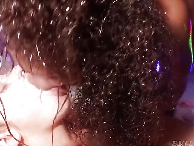 Anal oiled threesome with dripping wet squirting girls Gia Derza and Scarlit Scandal