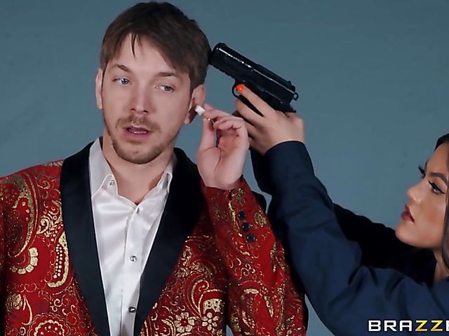 Kendra Spade - Asian squirting sex session in shiny spandex