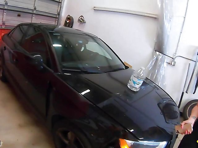 Leila Larocco - Fitness instructor and car mechanic have hot sex