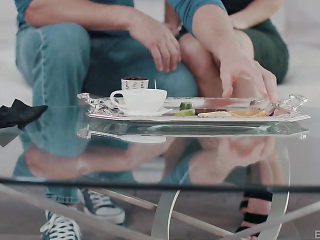 Diana Grace & Seth Gamble - Romantic couple sex by the fireplace