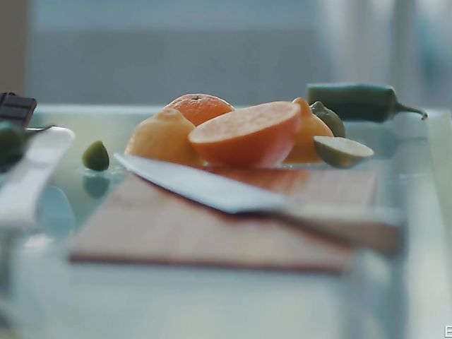 Diana Grace & Seth Gamble - Romantic couple sex by the fireplace