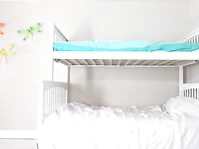 Bunk bed fuck and BBC creampie for petite white girl Kyler Quinn