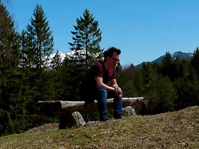 Big tits outdoor fun in the mountains with voluptuous Angel Wicky