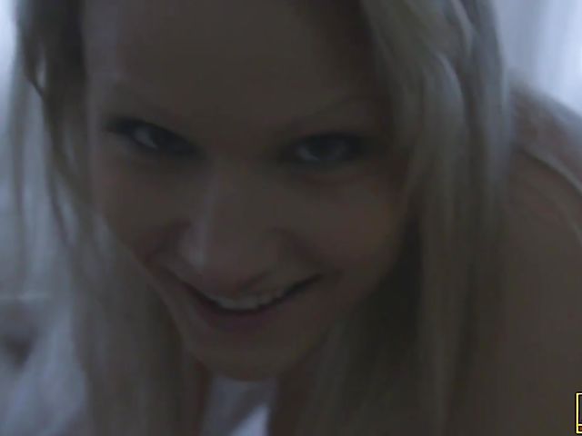 White stockings anal with slim european babe Samantha Jolie