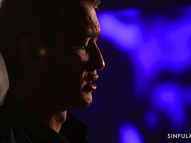 Sex session in the dark with busty latex lady Angel Wicky