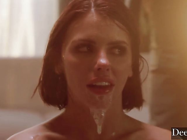 DP squirt and rough blowbang with Adriana Chechik