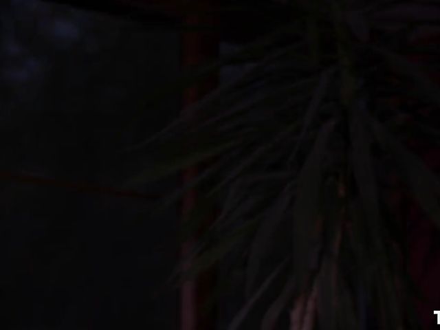 Cindy Shine - Massive black dildo and red fishnet bodystocking