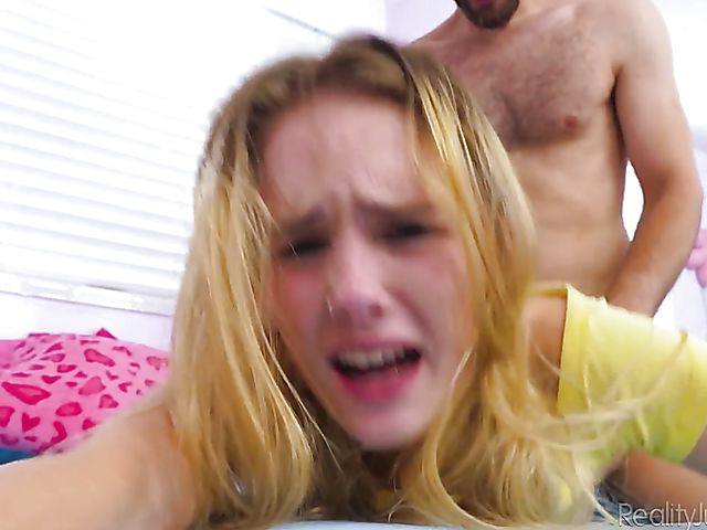 Nasty teen Natalie Knight blows and fucks her nerdy stepbrother