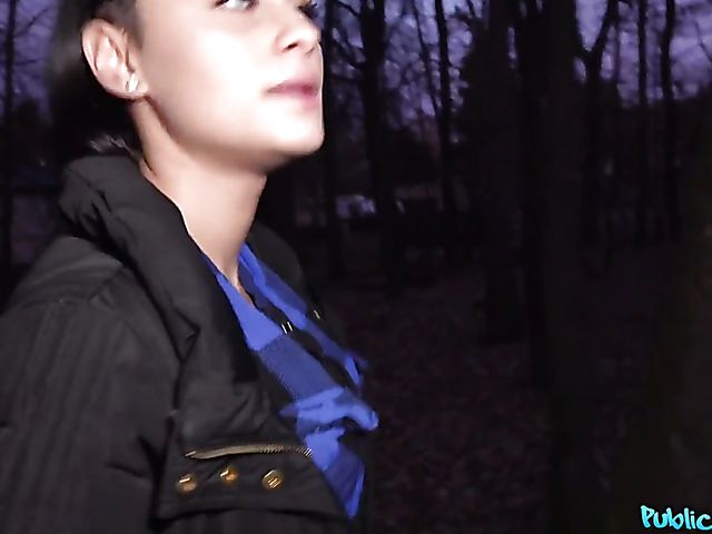 Public agent picks up Slovak brunette Klaudia Diamond and fucks her snatch