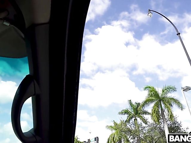 Slut Lexxi Steele with perfect boobs gets picked up and fucked in the streets of Miami