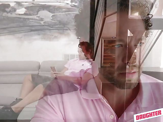 Step dads fucking daughters foursome with Aliya Brynn and Paisley Bennett