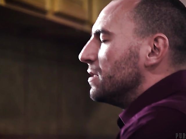 Exotic busty maid Aryana Amatista gets humiliated and fucked in the kitchen