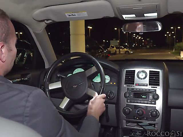 Rocco Siffredi anal fucks MILF Malena in the limo