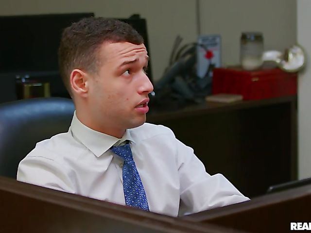 Hot office anal with his slutty colleague Kyler Quinn