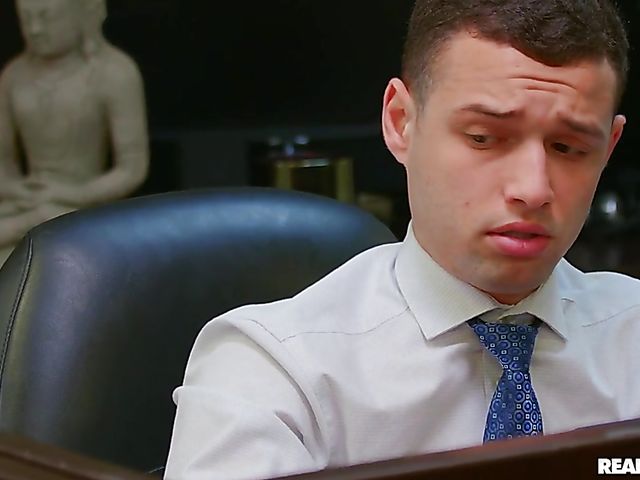 Hot office anal with his slutty colleague Kyler Quinn