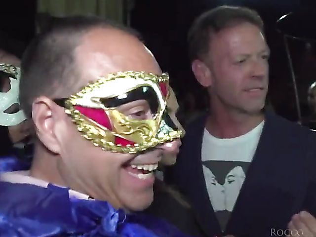 Rocco orgy with masked sluts having sex with everyone