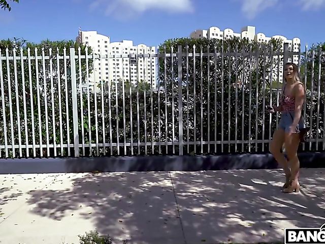 Street pick up in Miami and van sex with Brin Summer