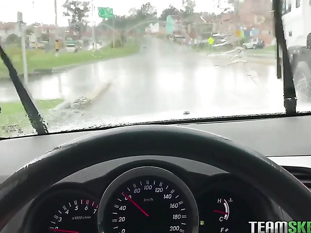 Latina with long pink dreadlocks gets her pierced pussy pounded