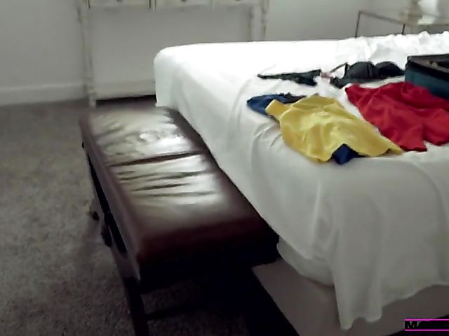 POV stepmom Kit Mercer fucks her son in his bed