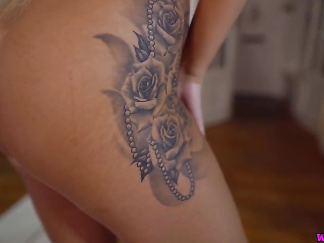 British big tits babe Dolly P strips nude and flaunts her assets