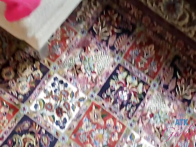 POV girlfriend in pink stockings and black fishnet panties Paris White wants to fuck