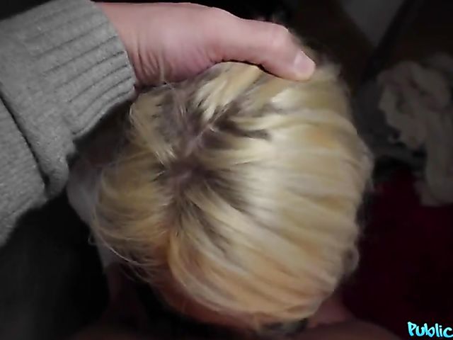 Blonde British slut Gina Varney gets pounded by the public agent in the Czech Republic