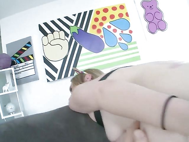 Anal stretching with pale blonde girl Rebel Rhyder