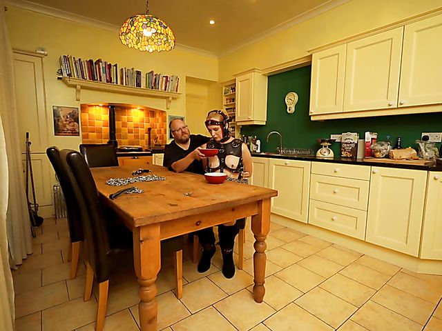 British pony girl Ariel Anderssen gets fed and trained at home