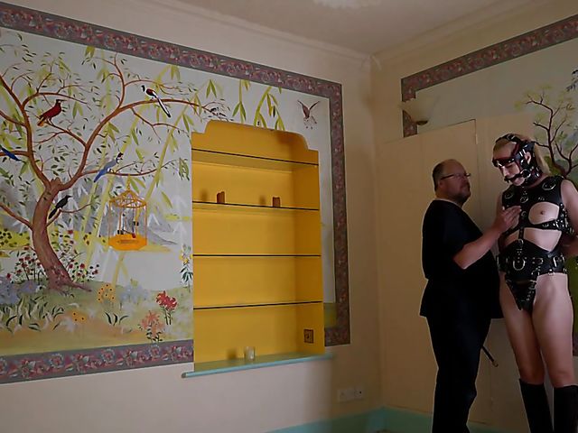 Pony play with obedient Ariel Anderssen getting trained by the master