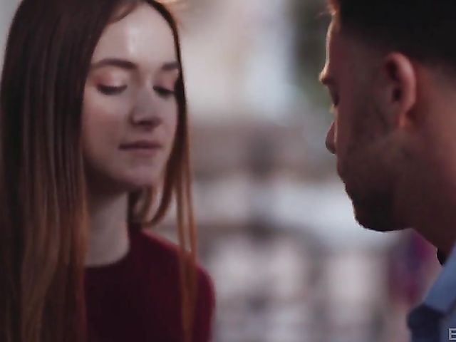 Adorable Hazel Moore and Seth Gamble have sensual sex by the fireplace