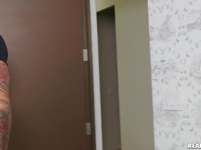 Huge natural tits fuck and cum on glasses with Codi Vore