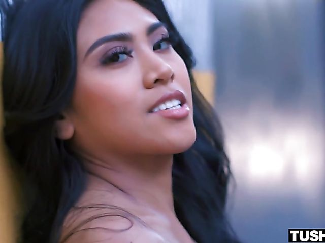 Exotic anal in purple fishnets with oriental bombshell Ember Snow